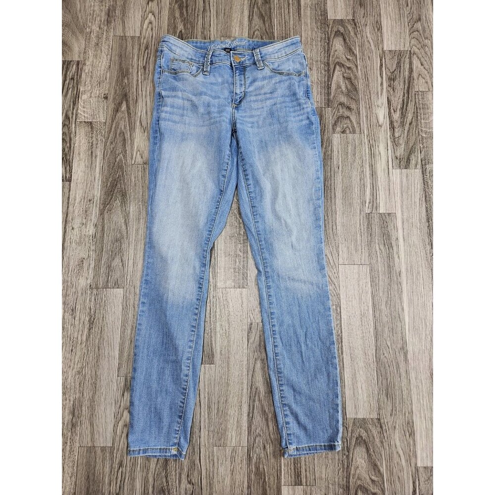 (3/$35) Universal Thread Jeans Womens 2 / 26 R Mid Rise Skinny Stretch Denim